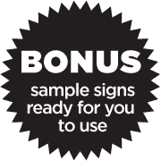 Bonus signs