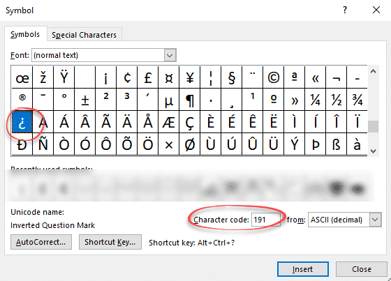 How To Type Upside Down Exclamation Mark In Word