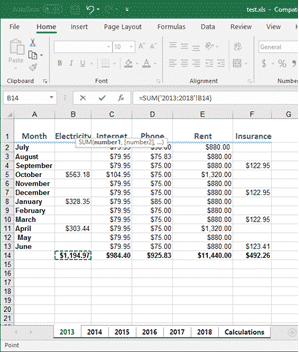 Using 3D Formulas to range across Excel worksheets - Office Watch