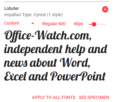 Using WOFF fonts in Microsoft Office - Office Watch