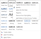 All 14 separate Style lists and settings in Word - Office Watch